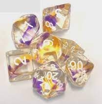 SIRIUS & DICE - DICE SET - VIOLET SWIRL